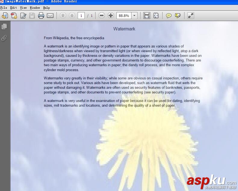 C#如何給PDF文件添加水印 C#給PDF文件添加水印,C#給PDF添加水印,C#添加水印,C#文件添加水印