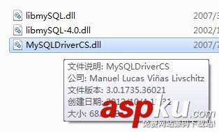 C#,MySQLConnectorNet,MySQLDriverCS