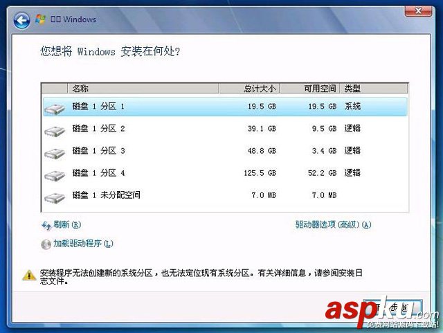 安裝win7無法選擇第一分區怎么回事 win7安裝無法選擇第一分區兩種解決辦法 win7,第一分區