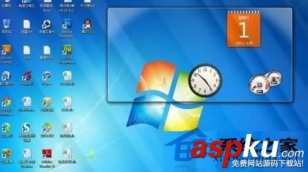 Win7開啟側(cè)邊欄如何不影響桌面小工具的擺放