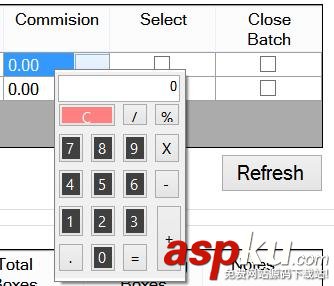 C#日歷樣式的下拉式計算器實例講解