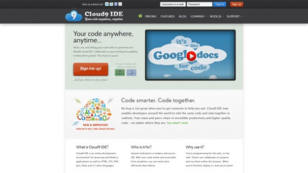 20個最強的基于瀏覽器的在線代碼編輯器