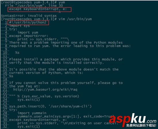 修復CentOS7升級Python到3.6版本后yum不能正確使用的解決方法 升級yum版本,python,yum