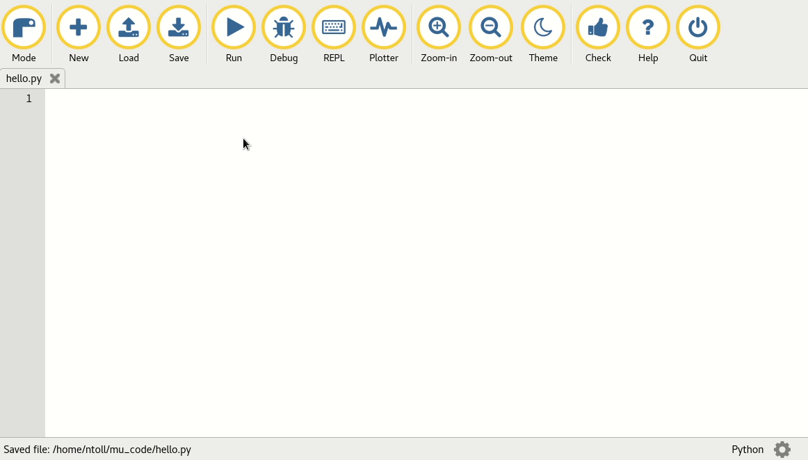 面向初學(xué)者的Python編輯器Mu Python,編輯器,Mu