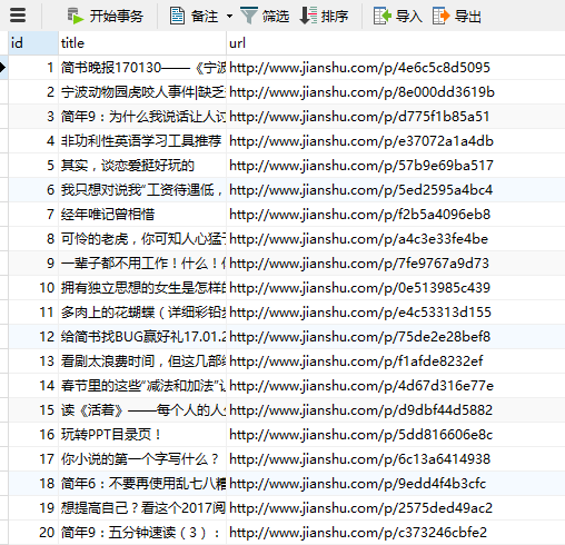Python3,爬蟲,MySQL,數據庫