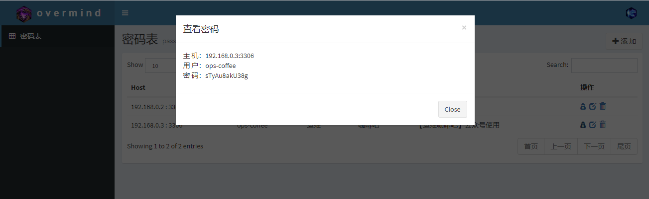 Django,密碼管理表,源碼