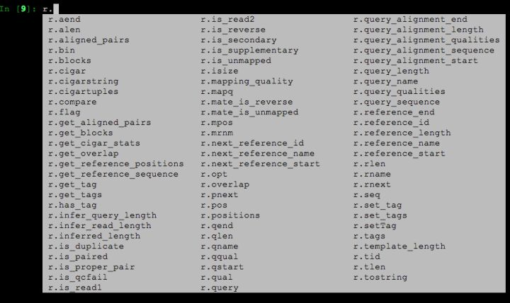 使用Python處理BAM的方法 Python,BAM