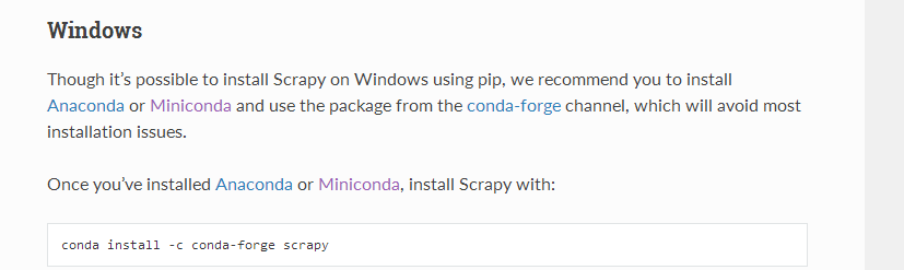 windows,python,scrapy,爬蟲框架