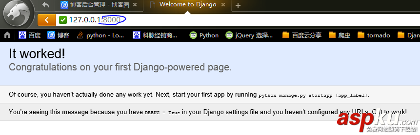 django,server,端口號