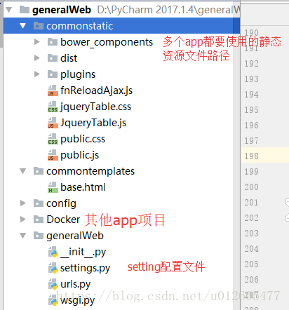 Django框架,setting.py,文件說明