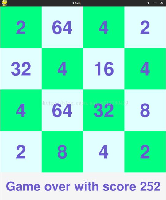 python pygame實現2048游戲 python,pygame,游戲
