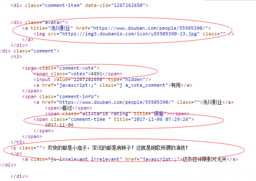 Python,抓取,豆瓣影評