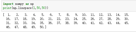 python numpy函數中的linspace創建等差數列詳解 numpy,linspace,函數,python