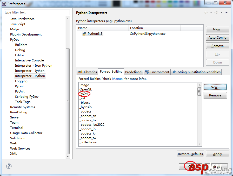 Windows下Eclipse+PyDev配置Python+PyQt4開發環境 Eclipse,PyDev,Python,PyQt4開發環境