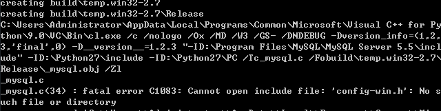 windows下python之mysqldb模塊安裝方法 python,mysqldb模塊