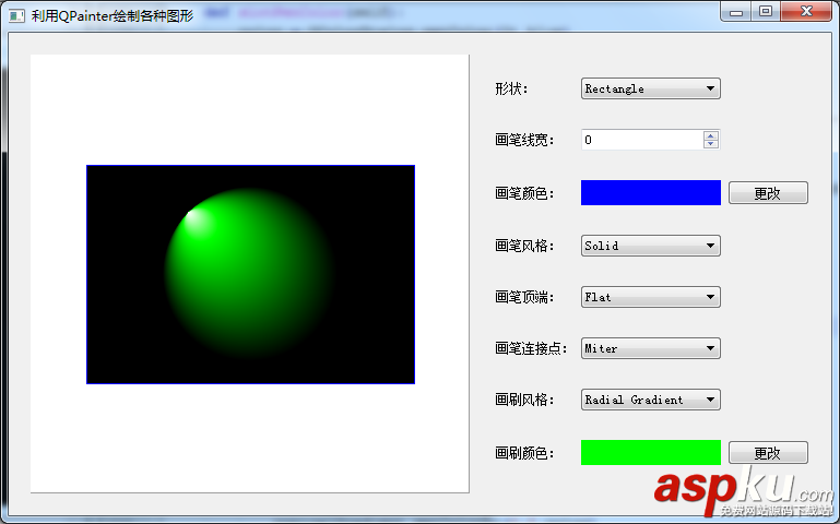 PyQt5利用QPainter繪制各種圖形的實例 QPainter,繪制圖形