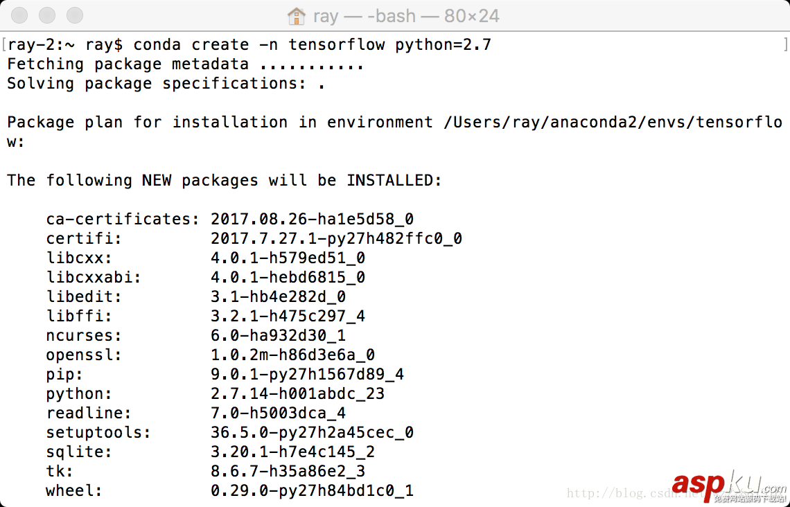 TensorFlow在MAC環(huán)境下的安裝及環(huán)境搭建 TensorFlow,MAC,安裝,環(huán)境搭建
