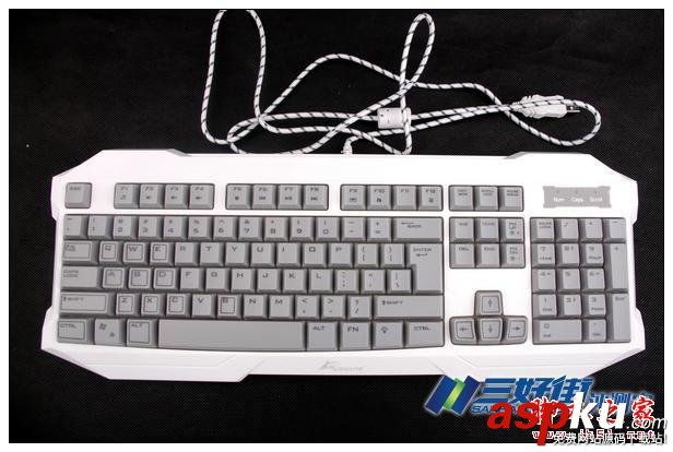 大白鯊SK-195高端縫發光游戲鍵盤評測 大白鯊,SK-195,游戲鍵盤,評測