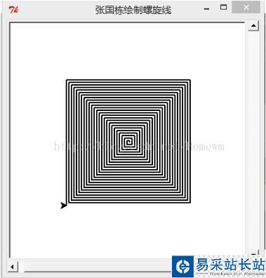 python 畫五角星和螺旋線
