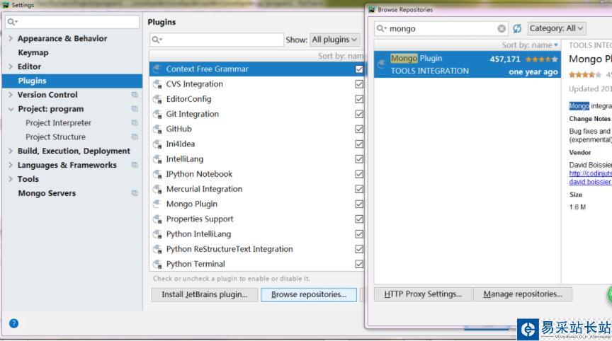 pycharm mongodb配置及可視化設置