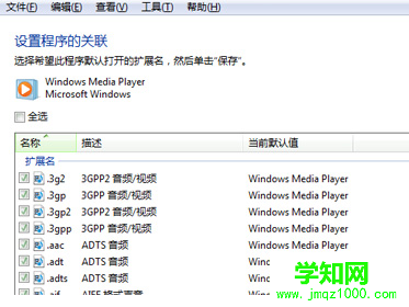 如何讓win7旗艦版中的影音文件以同樣的方式打開？