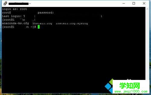 輸入root(用戶名)和password(密碼) 輸入root(用戶名)和password(密碼)