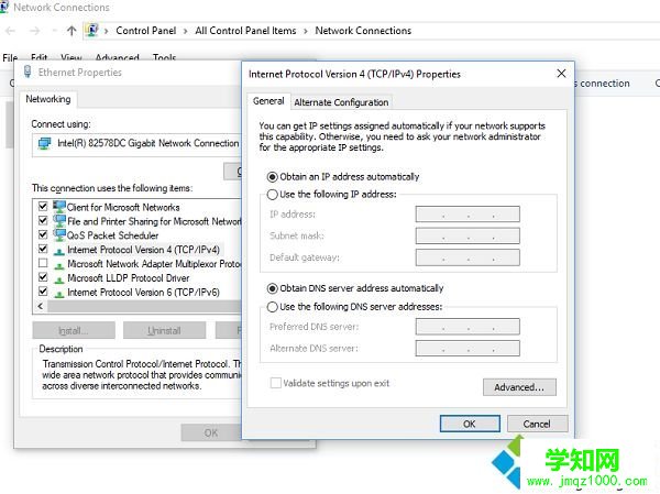 Win10系統無法打開和編輯IPv4屬性的方法