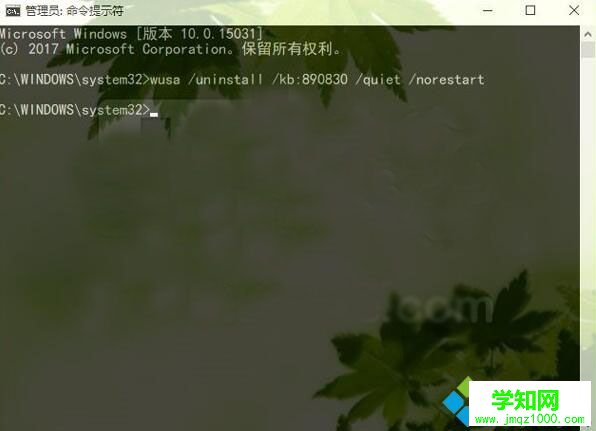 Win10系統移除自帶惡意軟件刪除工具的步驟6