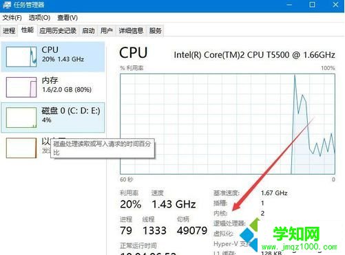 win10系統如何查看cpu核數 win10系統如何查看cpu核數