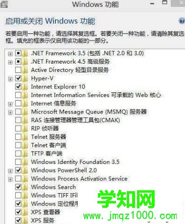 找到“.NET Framework 4.5 高級服務”