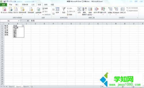 win10系統下讓Excel2010單元格使用下拉列表選擇數據的步驟5