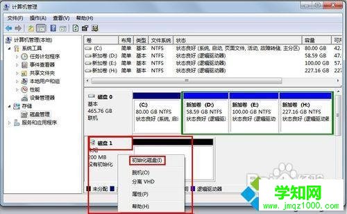 選擇初始化磁盤