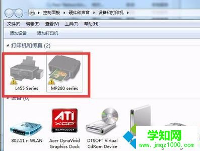 電腦中所有的打印機設備都顯示黃色感嘆號圖標如何解決