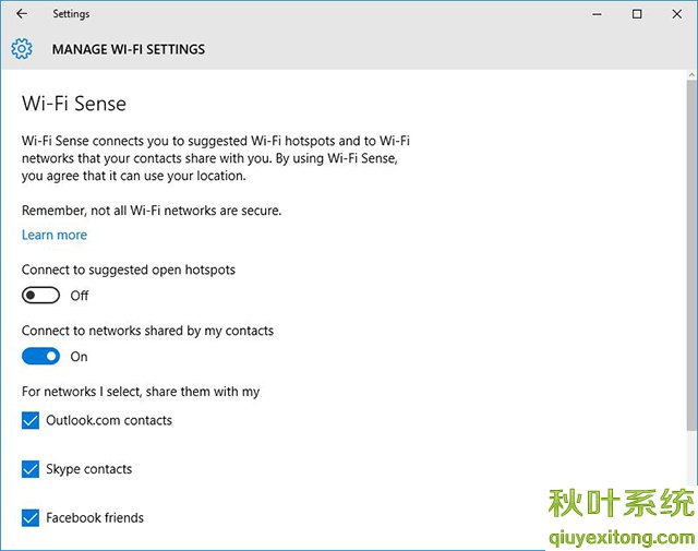 Windows10系統如何禁用Wi-Fi Sense，禁用Wi-Fi Sense的方法