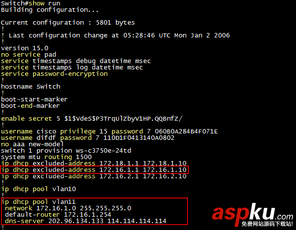 C-F6. 多VLAN配置DHCP ? C3750-E 思科(CISCO) 交換機 C-F6,VLAN,DHCP配置,思科,CISCO,C3750-E