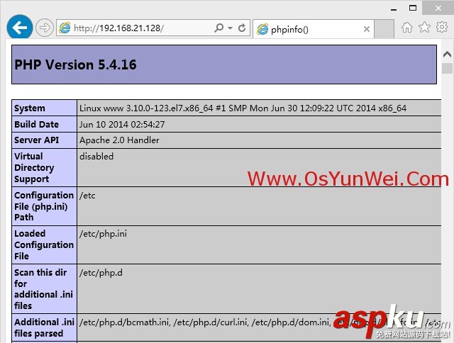 CentOS 7.0 安裝配置LAMP服務器方法(Apache+PHP+MariaDB) CentOS,LAMP