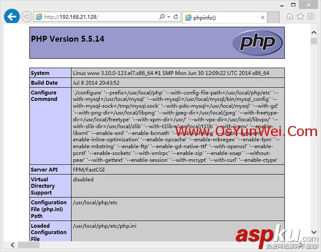 CentOS 7.0編譯安裝Nginx1.6.0+MySQL5.6.19+PHP5.5.14方法分享 CentOS,Nginx,MySQL
