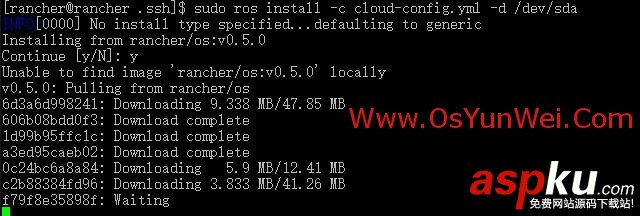 RancherOS 圖文安裝教程(docker運行環境) RancherOS