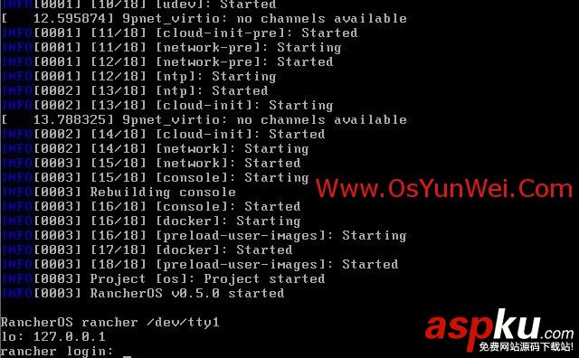 RancherOS 圖文安裝教程(docker運行環境) RancherOS