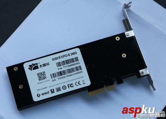 太陽花G300 240G SSD實測 速度突破800MB/s  太陽花,SSD,測試