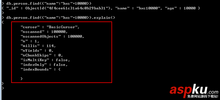 8天學會MongoDB——第四天 索引操作 MongoDB,索引操作