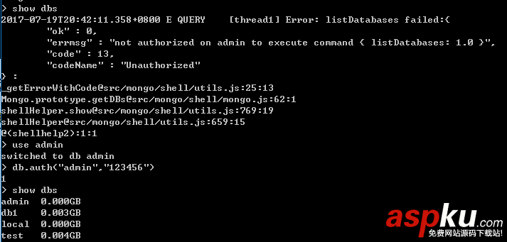 身份認(rèn)證,MongoDB