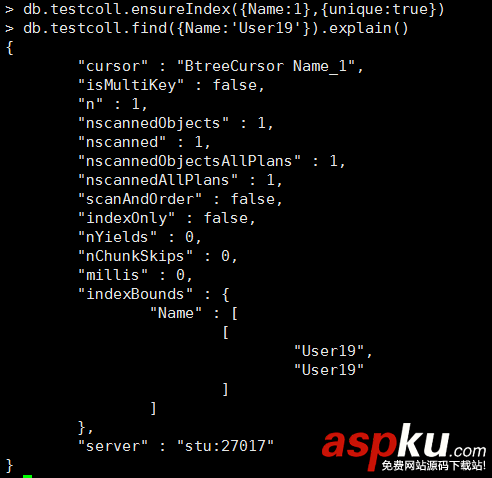 MongoDB數據庫中索引(index)詳解 數據庫索引詳解,mongodb,index詳解,索引