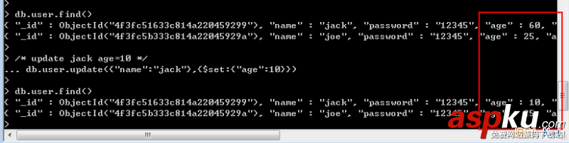 MongoDB入門教程之細說MongoDB數據庫的增刪查改操作