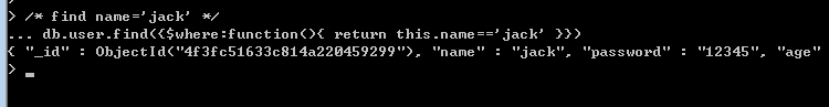 MongoDB,增刪查改