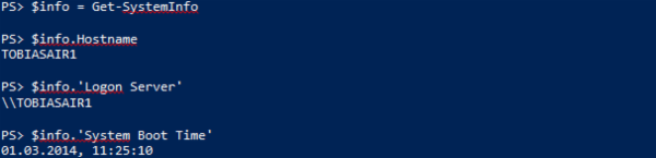 PowerShell 獲取系統(tǒng)信息的函數(shù) PowerShell,系統(tǒng)信息,函數(shù)