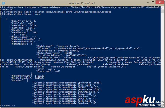 使用HTTP api簡單的遠程執行PowerShell腳本 HTTP,api,遠程執行,PowerShell,腳本