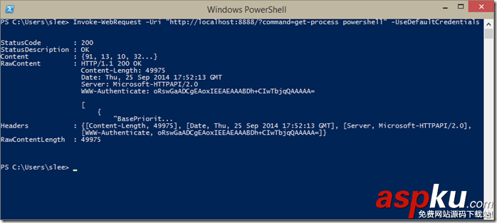 使用HTTP api簡單的遠程執行PowerShell腳本 HTTP,api,遠程執行,PowerShell,腳本