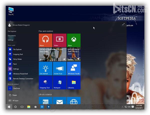 小技巧:Windows 10開始菜單暗藏模糊特技