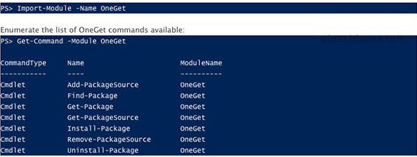 Win10系統新功能OneGet是什么？ 武林網
